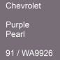 Preview: Chevrolet, Purple Pearl, 91 / WA9926.